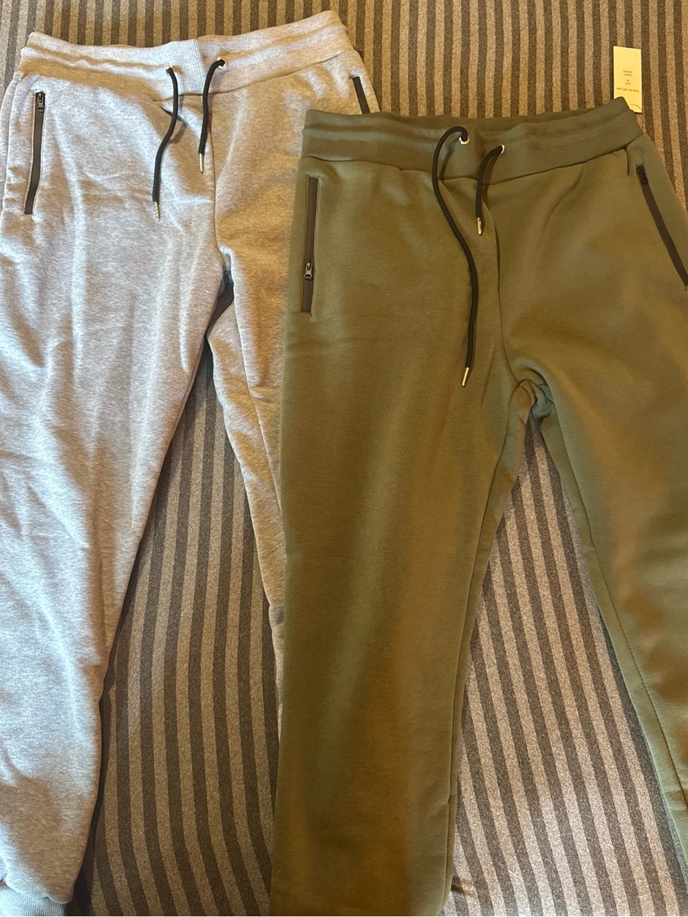 Pure Champ NWT Men’s Drawstring Joggers - Olive Green & Light Gray
